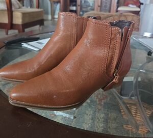 Cole Haan Tan Leather Ankle Booties